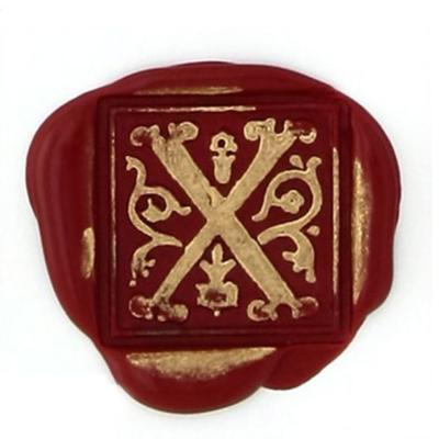 Coffret Cachet bois et cire Lettre