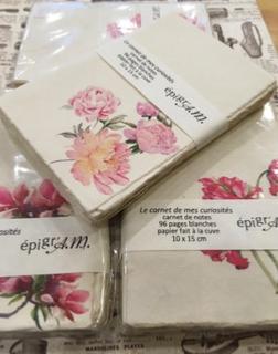 Carnet imprimé floral