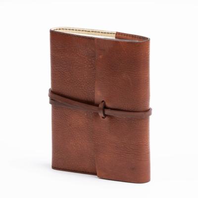 Carnet lacet cognac