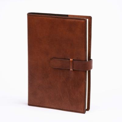 Carnet boucle cognac