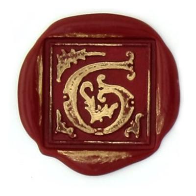 Coffret Cachet bois et cire Lettre