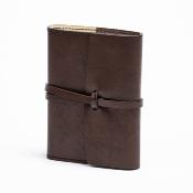 Carnet lacet marron