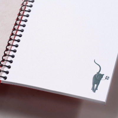 Carnet spirale chat