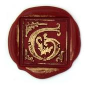Coffret Cachet bois et cire Lettre